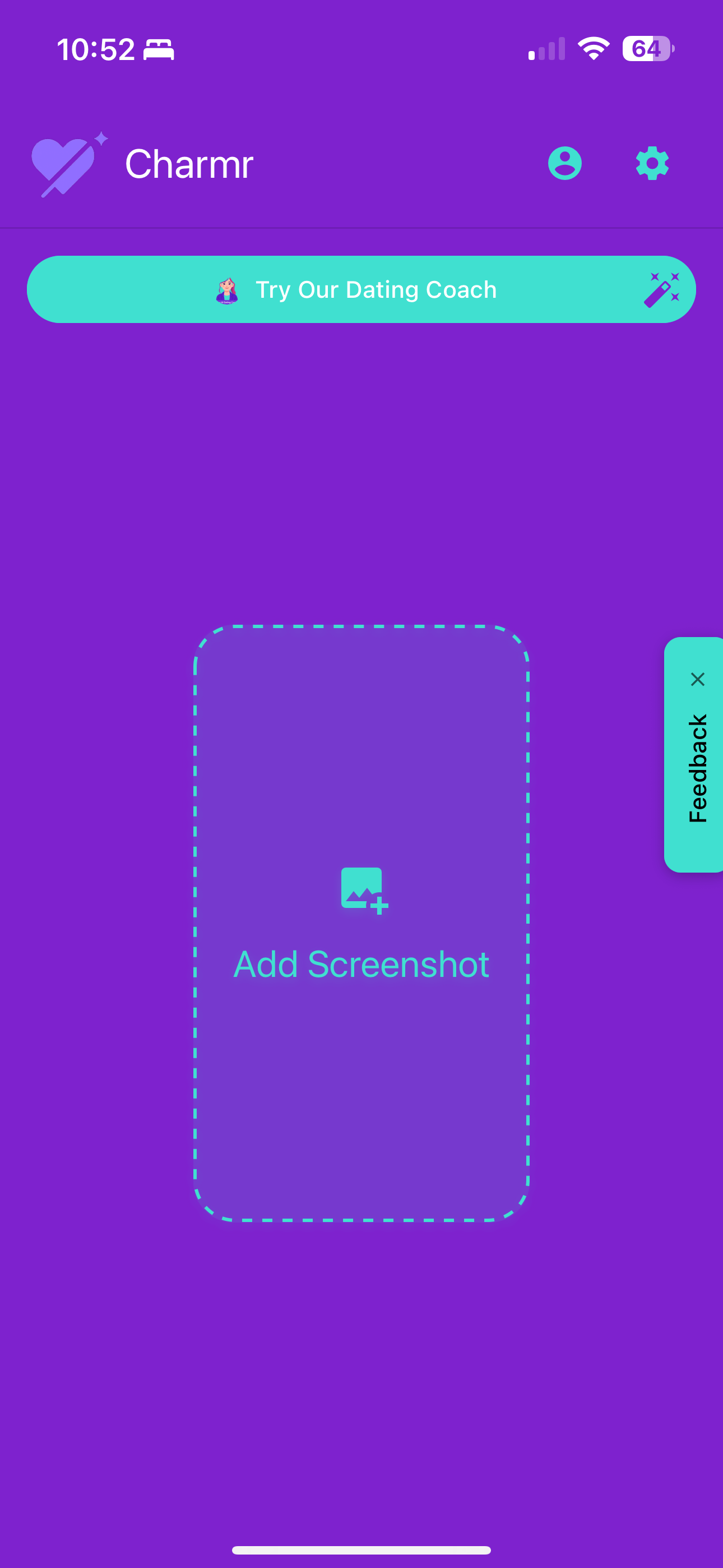 Charmr Home Screen